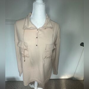 Calvin Klein Long Sleeve Top with Pockets size XL